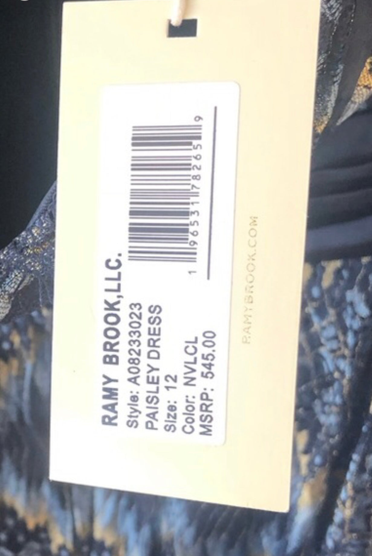 RAMI BROOKS PAISLEY DRESS