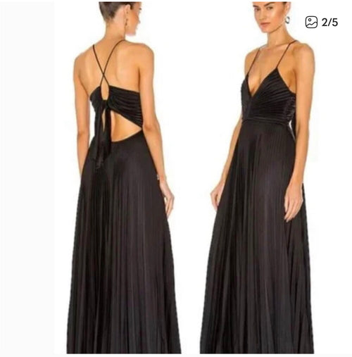 ALC BLACK PLEATED GOWN ( NWT)