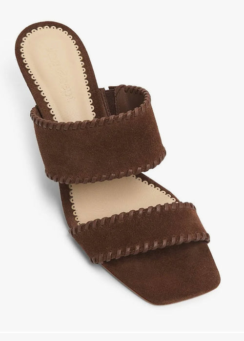 CINQ A SEPT SUEDE HEEL